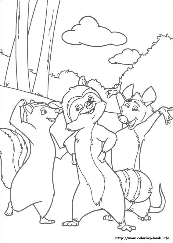 Over the hedge coloring picture